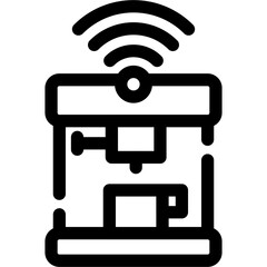 Smart Coffee Machine Icon