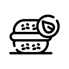 Vegan Burger Icon