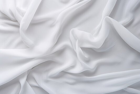 white fabric background is seen on the surface of a white cloth, disintegrated, slumped/draped, hand-drawn
