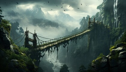 Fototapeta premium Forest Bridge