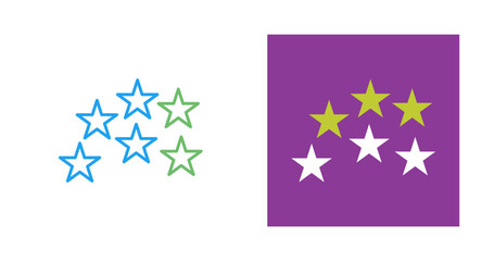 Fototapeta premium Stars Vector Icon