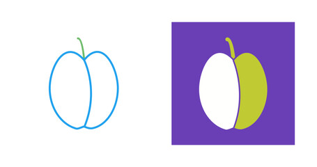 Plum Vector Icon