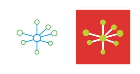 Molecular Structure Vector Icon