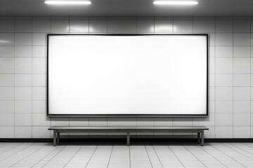 Fototapeta premium Mockup Advertisement billboard. Background Generative AI