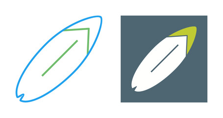 Surfing board Vector Icon