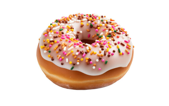 Sweet and Tempting Donut Selection on Transparent background