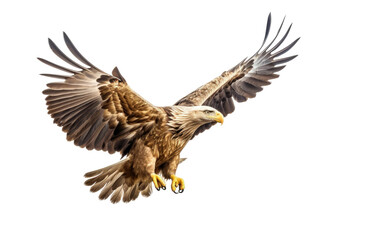 Eagle Swift Aerial Maneuvers on Transparent background