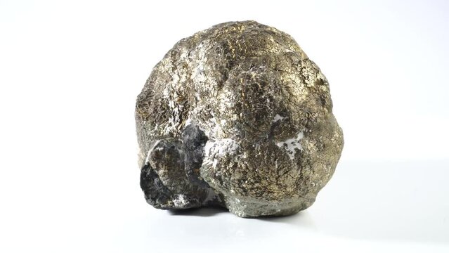 Real Metal Mineral from Metal rich Sediments isolated on white Background