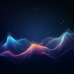 Fototapeta na wymiar Dynamic Vector Illustration: Futuristic Digital Backdrop with Abstract Particle Gradient and Big Data