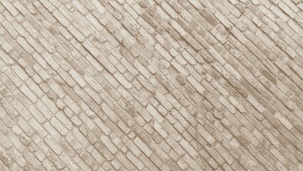 Brick diagonal cream for interior wallpaper background or cover
