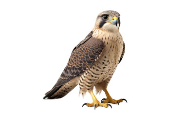The Mighty Falcon Bird on isolated background