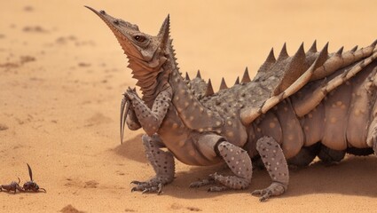 iguana on the beach