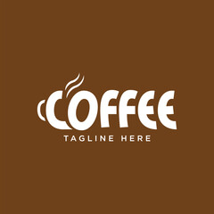 Coffee logo design creative typography lettering design 