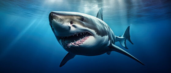 Great White Shark - Carcharodon carcharias.