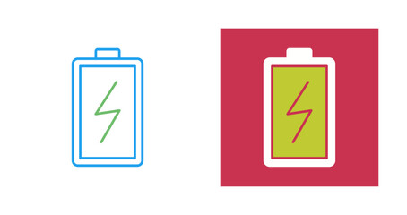 Charging Battery Vector Icon