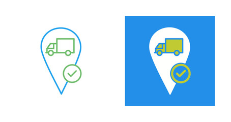 Valid Destination Vector Icon