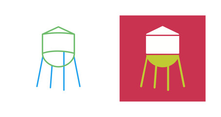 Water Tower Vector Icon