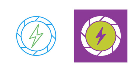 Obraz premium Electric Current Vector Icon