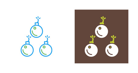 Fototapeta premium Cannon Balls Vector Icon