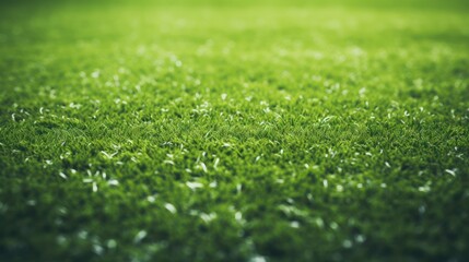 Fototapeta premium Green grass texture background for soccer or football game with copy space. Generative AI