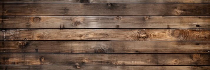 Naklejka premium A rustic wooden plank background. Warmth, natural charm, textured wood, cozy ambiance, vintage appeal, rustic comfort, welcoming design. Generated by AI.