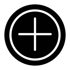Obraz premium Add Glyph Icon