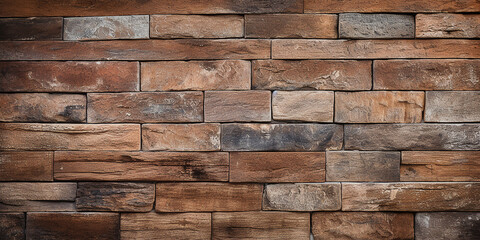 Realistic a brick wall texture background.
