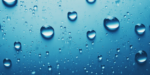 Realistic water drops texture background.