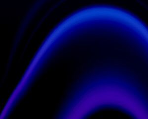 black abstract background with fading  blue glowing lines. Blur backdrop