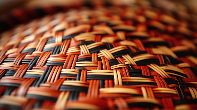 Handmade Basket A Vibrant and Artisanal Creation by Native Weaving Techniques