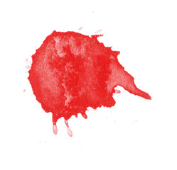 Red liquid splashes, swirl waves with scatter drops. Royalty high-quality free stock PNG of paint...