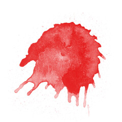 Red liquid splashes, swirl waves with scatter drops. Royalty high-quality free stock PNG of paint...