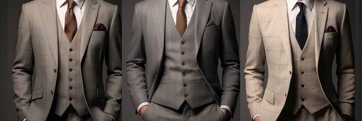 Timeless style, sartorial excellence, formal fashion, well-dressed professionals, classic menswear, classic elegance. Generated by AI.