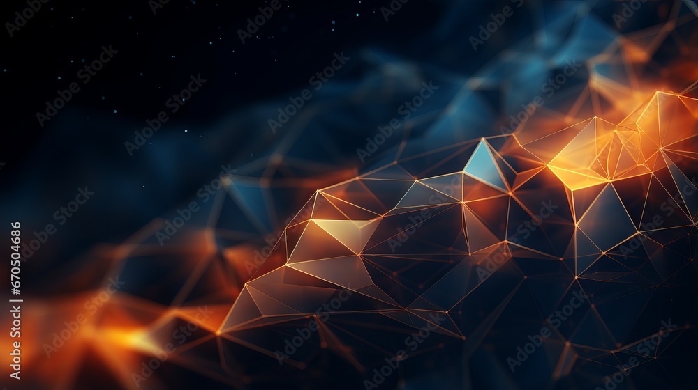 Poster digital 3d abstract background with data search technology concept and copy space