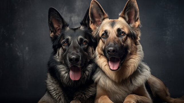 Youthful pleasant looking couple needs to receive excellent canine at creature shield
