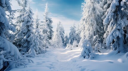 Obraz premium Nature's frozen wonders, intricate ice artwork, fragile frost ornaments, frost-kissed leaves, seasonal loveliness, glistening winter embellishment. Generated by AI.