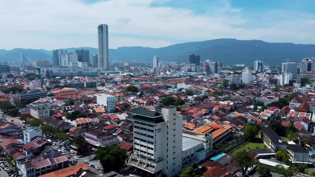 Beautiful Malaysian city of Penang. Vacation destinations Southeast Asia