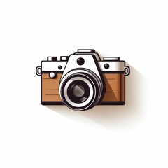 minimalistic camera pictogram perfect for a print