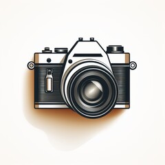 minimalistic camera pictogram perfect for a print