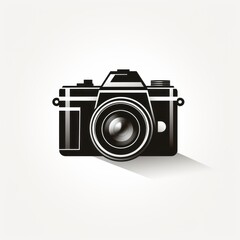 minimalistic camera logo perfect for a print