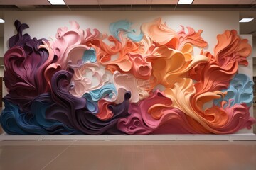  Abstract mural that sparks the imagination, Generative AI 