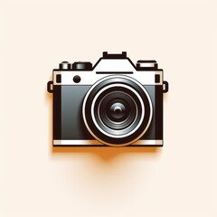 minimalistic camera logo perfect for a print