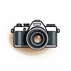 minimalistic camera image perfect for a print