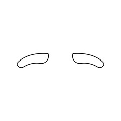 Brows icon vector. Mustache illustration sign. Barberry shop symbol or logo.