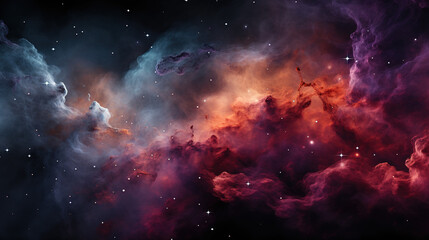 Abstract Space with Stars: Explore the Cosmic Canvas - obrazy, fototapety, plakaty