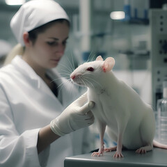 experiments with laboratory rats (Rattus norvegicus forma domestica) - AI generated