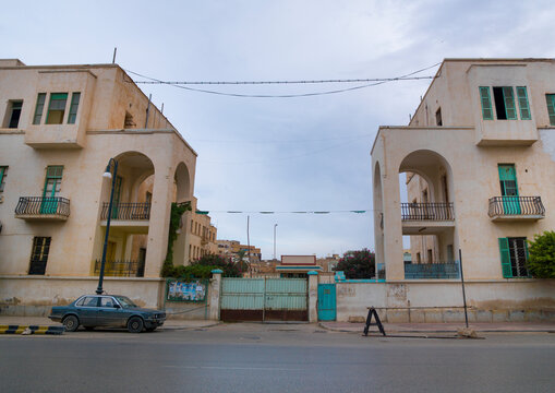 Building from the italian settlement, Cyrenaica, Benghazi, Libya
