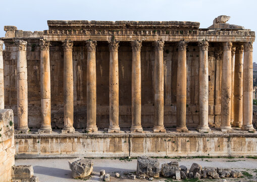 Temple of Bacchus in the archaeological site, Beqaa Governorate, Baalbek, Lebanon