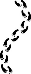 feet marks vector design illustration isolated on white background