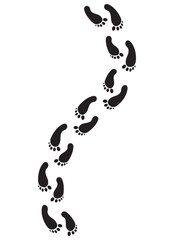 Fototapeta premium feet marks vector design illustration isolated on white background